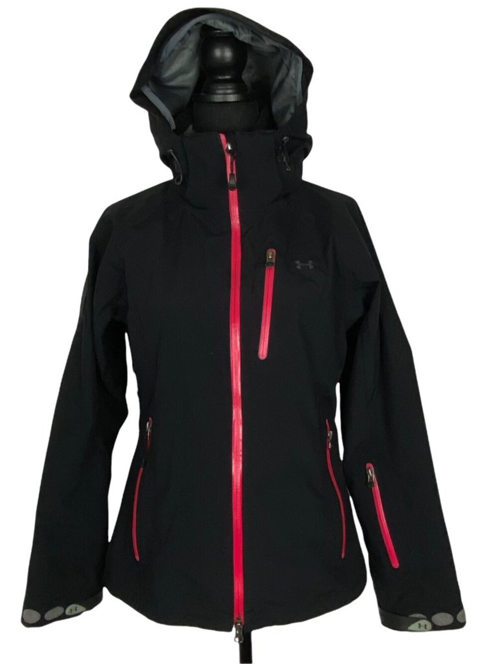 UNDER ARMOUR PERFORMANCE Men Recco Advance Rescue Tech‎ Coat Sz S Black Red c-10